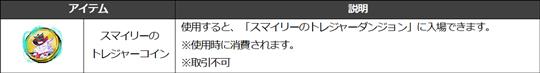 スマイリーのトレジャーコイン