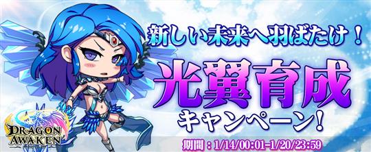 新しい未来へ羽ばたけ!光翼育成キャンペーン!