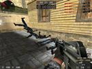練習用NPCを的に銃の試し撃ち
