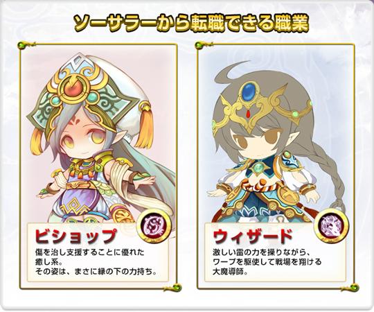 ソーサラーから転職できる職業